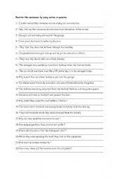 English Worksheet: Passive voice 2  pages