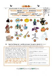 English Worksheet: Halloween brief story and a recipe to create for mr.Obama.