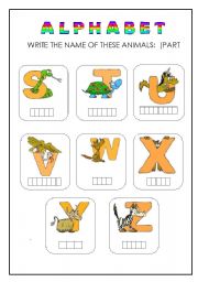 ANIMALS ALPHABET