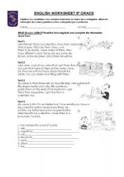 English worksheet: What do you collect?