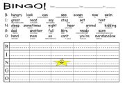 English worksheet: Japan- One world lesson 6 - new words bingo