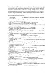 English Worksheet: 