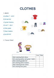 English worksheet: Clothes