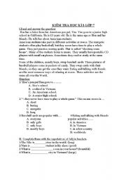 English worksheet: Test