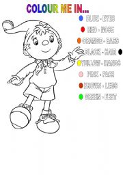 English Worksheet: nodi colour in