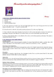 English Worksheet: Mystery Fiction