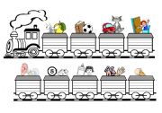 English Worksheet: Alphabets train