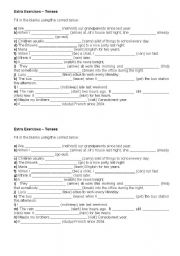 Extra Activity - Tenses