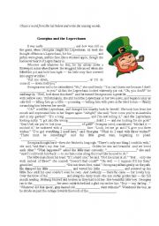 Ireland. Leprechaun story. Reading