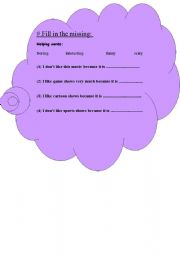 English worksheet: worksheet for grade 4