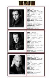 New moon characters B/W - speaking cards 2/5