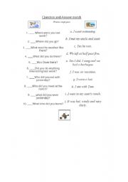 English worksheet: past simple