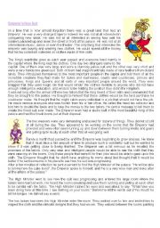 English Worksheet: emperor s new suit