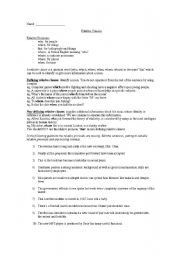 English Worksheet: Relative Clauses