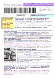 English Worksheet: The rise of the barcode (article + business vocabulary + exercises)