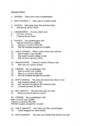 English worksheet: grasshooper