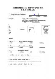 English worksheet: Past simple / past continuous