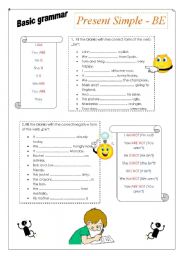 English Worksheet: to be - affirmative & negative