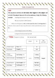 English worksheet: Passive voice