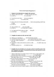 English worksheet: fast rewind expressing purpose