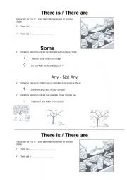 English Worksheet: some any no