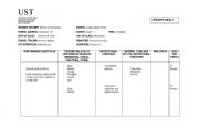English worksheet: lesson plan