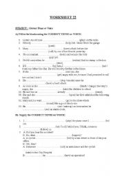 English Worksheet: PASSIVE