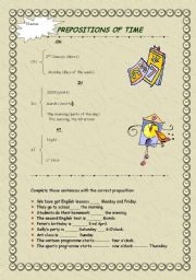 prepositions of time