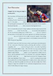 Xavi Hernandez - Past Simple or Present Perfect