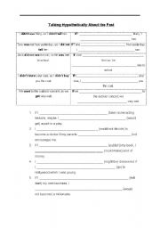 English Worksheet: Third Conditional Tense - Talking Hypothetically about the past