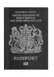 English Worksheet: Passport Template