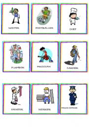 English Worksheet: Jobs flashcards 3