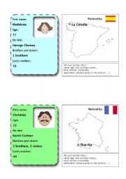 English Worksheet: people  flashcards 5 (from 12)