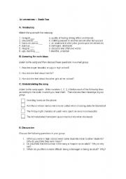 English Worksheet: 