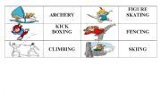 English worksheet: Sports- domino Part 2