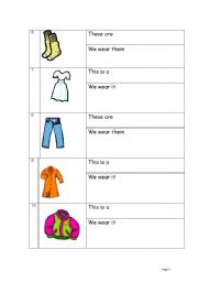 English worksheet: We Wear our Clothes (Page 2)