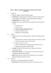 English Worksheet: South Lesson Plan