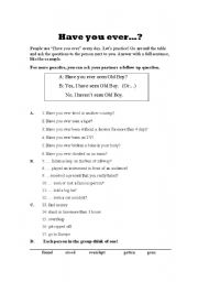 English worksheet: 