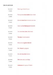English worksheet: Common English Mistakes