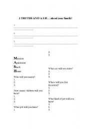 English Worksheet: Ice Breaker Activities