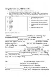 English Worksheet: A rude man, and John gets his revenge