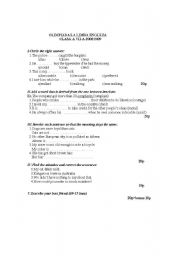 English worksheet: olympics