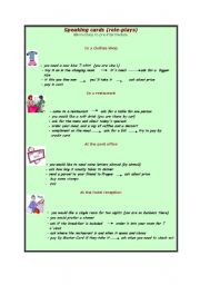 English Worksheet: Role-plays