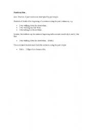 English worksheet: Finish the line