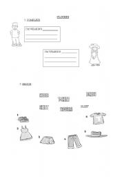 English worksheet: My clothes