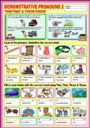 Demonstrative Pronouns 2 This/That & These/Those