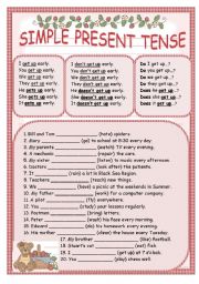 Simple present tense