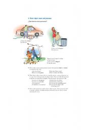 English worksheet: direct objects