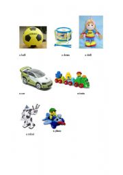 English worksheet: Toys