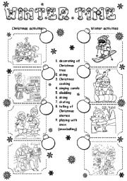 Winter - ESL worksheet by daka3